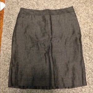 Lightly used gray Loft pencil skirt